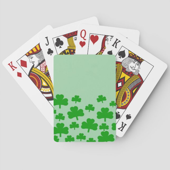 Field of Shamrocks Poker Cards (Back)