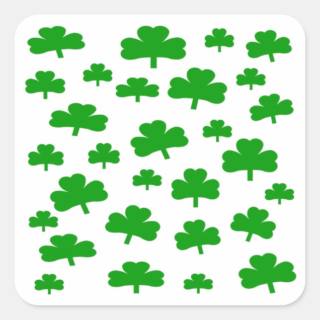 Field of Shamrocks stickers (Front)