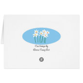 Field of Spring flowers Cards (Back Horizontal)