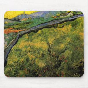Field of Spring Wheat, Sunrise by Vincent van Gogh Mouse Pad