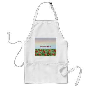 Field of Strawberries Adult Apron