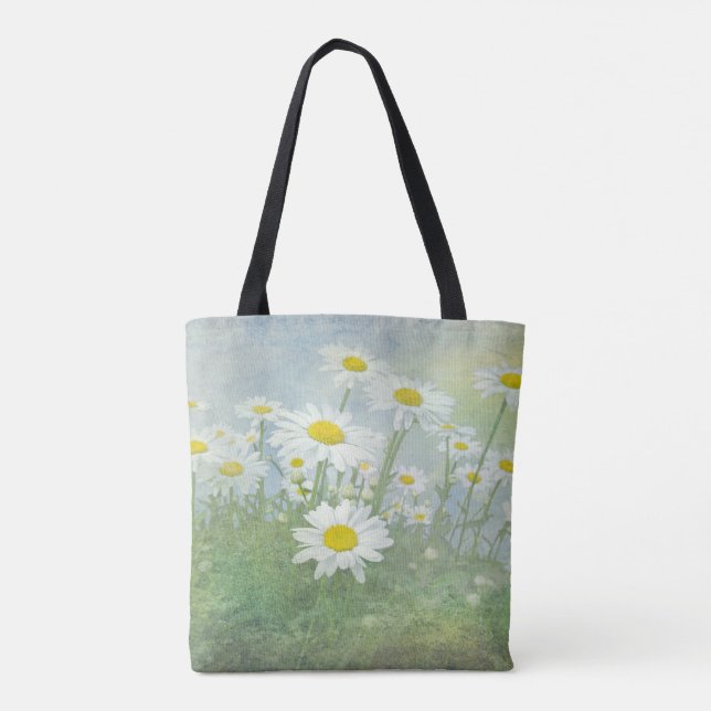 field of summer daisies tote bag (Back)