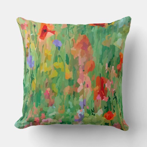 Field of Summer Glory Throw Pillow