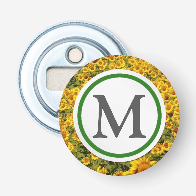 Field of Sunflowers Bottle Opener (Front)