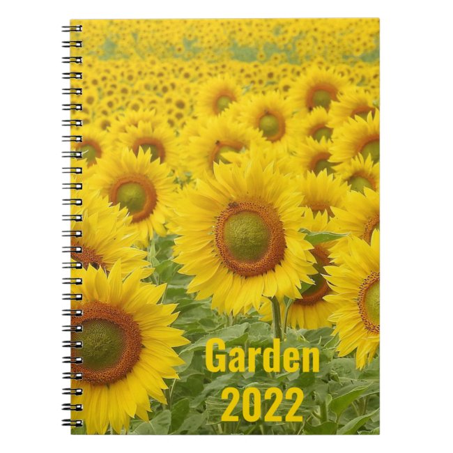 Field of Sunflowers Design Spiral Notebook