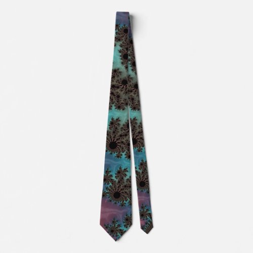 Field of Sunflowers Fractal Abstract Landscape Neck Tie