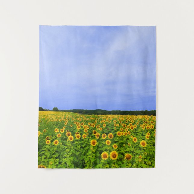 Field of Sunflowers Medium Tapestry (Front)