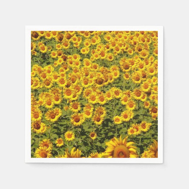 Field of Sunflowers Napkins (Front)