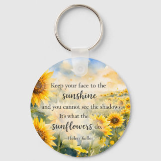Field of Sunflowers – Watercolor Sunflower Keychain
