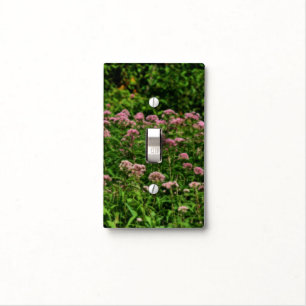 Field Of Sweet Joe Pye Weed Flowers Orton Effect Light Switch Cover