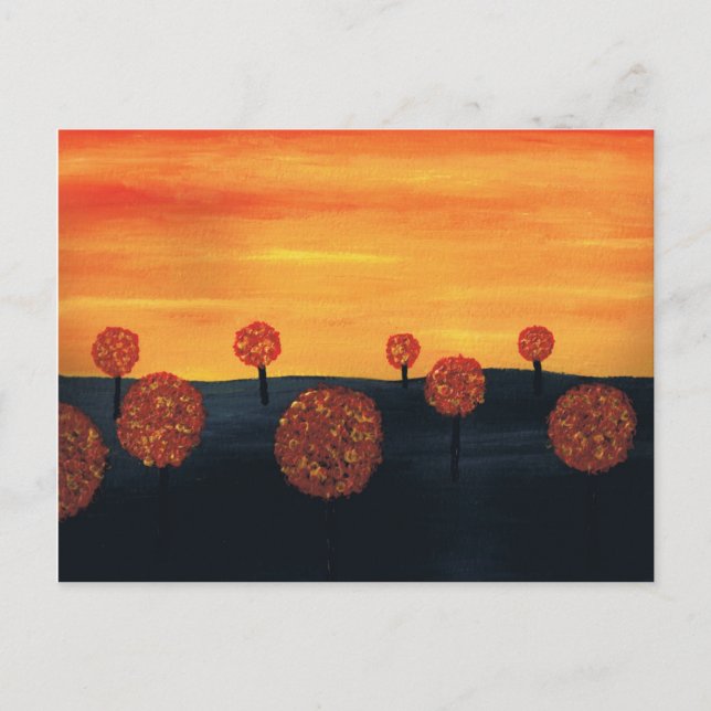 Field of Trees Postcard (Front)