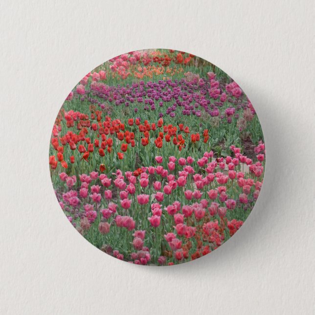 Field Of Tulips Button (Front)
