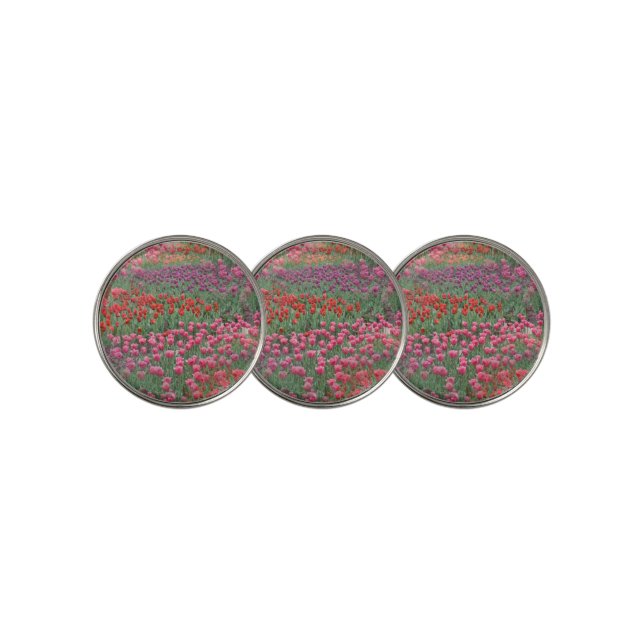 Field Of Tulips Golf Ball Marker (3 Up)