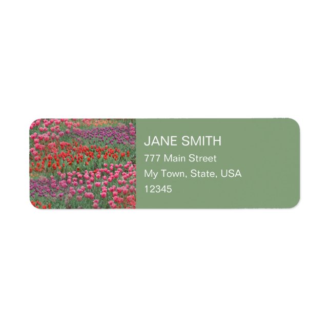 Field Of Tulips Label (Front)