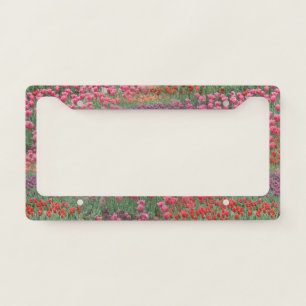 Field Of Tulips License Plate Frame