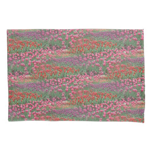 Field Of Tulips Pillow Case