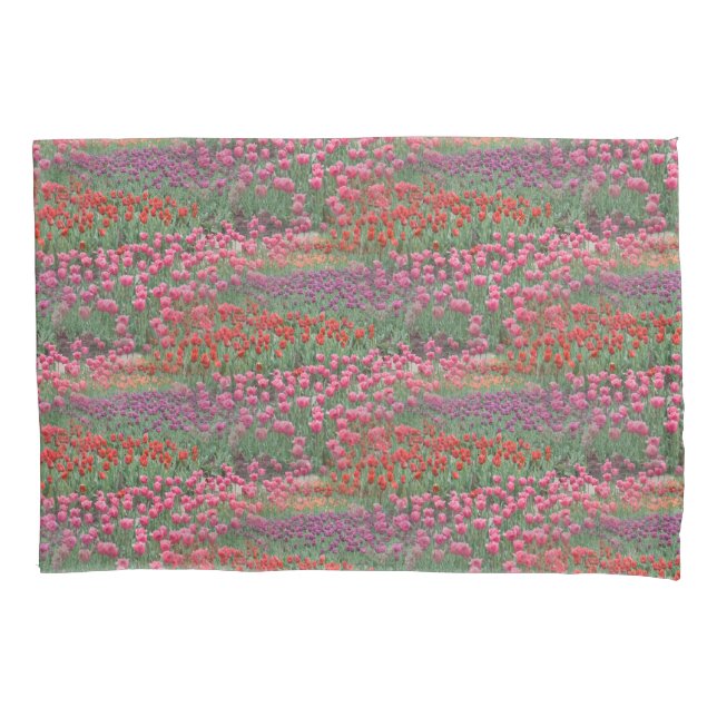 Field Of Tulips Pillow Case (Front)