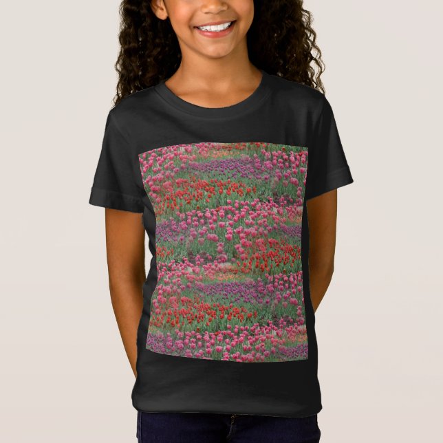 Field Of Tulips  T-Shirt (Front)