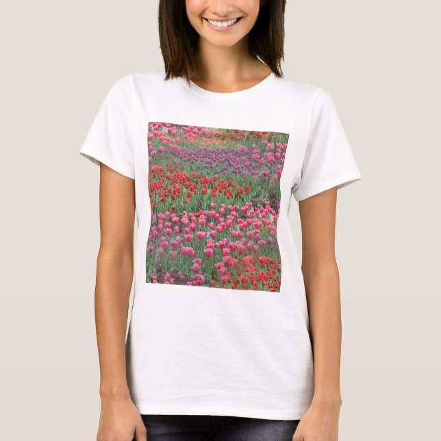 Field Of Tulips T-Shirt (Front)