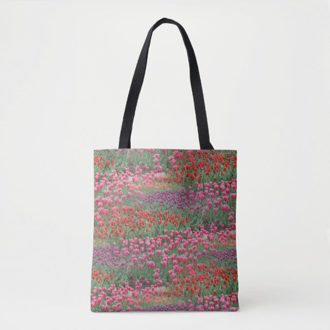Field Of Tulips Tote Bag (Front)