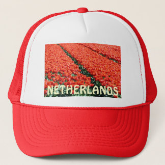 Field of tulips trucker hat