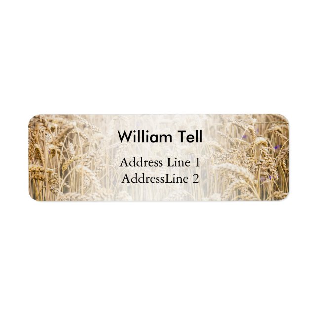 Field Of Wheat, Golden Grains Label (Front)