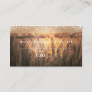 Field of Wheat Rustic Wedding Table Place Card