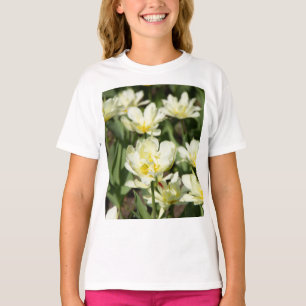 Field of white tulips Photo T-Shirt