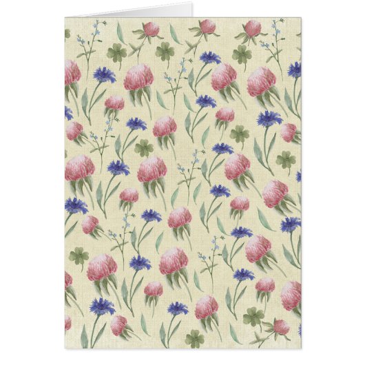 Field of wild flowers cards (Front)