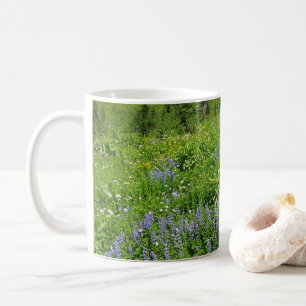 Field of Wildflowers at Mount Rainier Coffee Mug