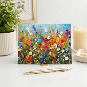Field of Wildflowers Postcard