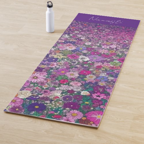 Field of Wildflowers Yoga Mat