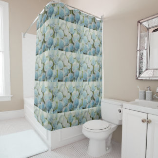 Field of Wishes Watercolor Shower Curtain