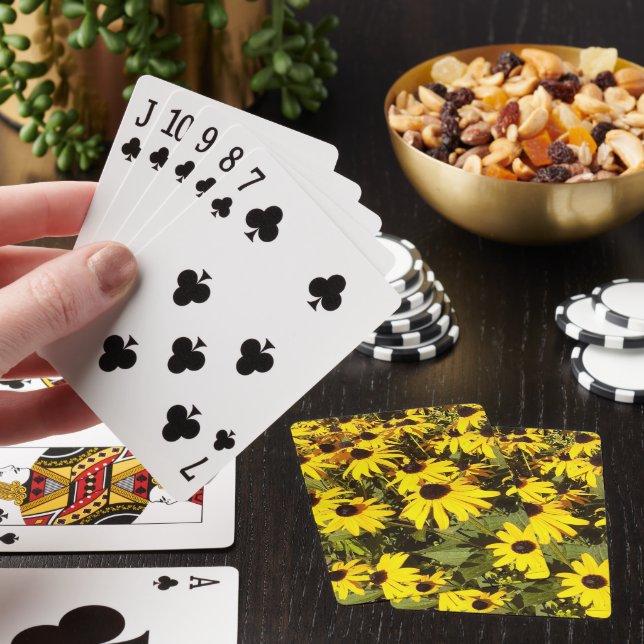 Field of Yellow Wildflowers  Poker Cards (In Situ)