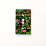 Field Of Zinnia Flowers Orton Effect  Light Switch Cover at Zazzle