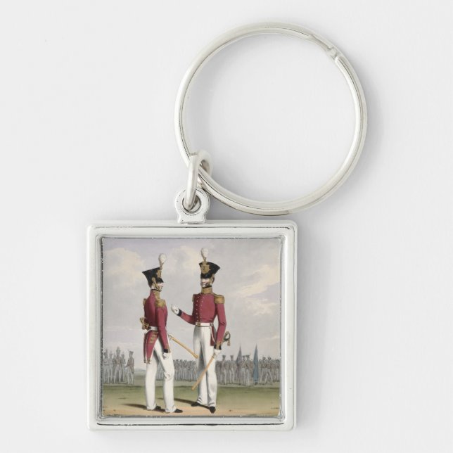 Field Officers of the Royal Marines, plate 2 from Keychain (Front)