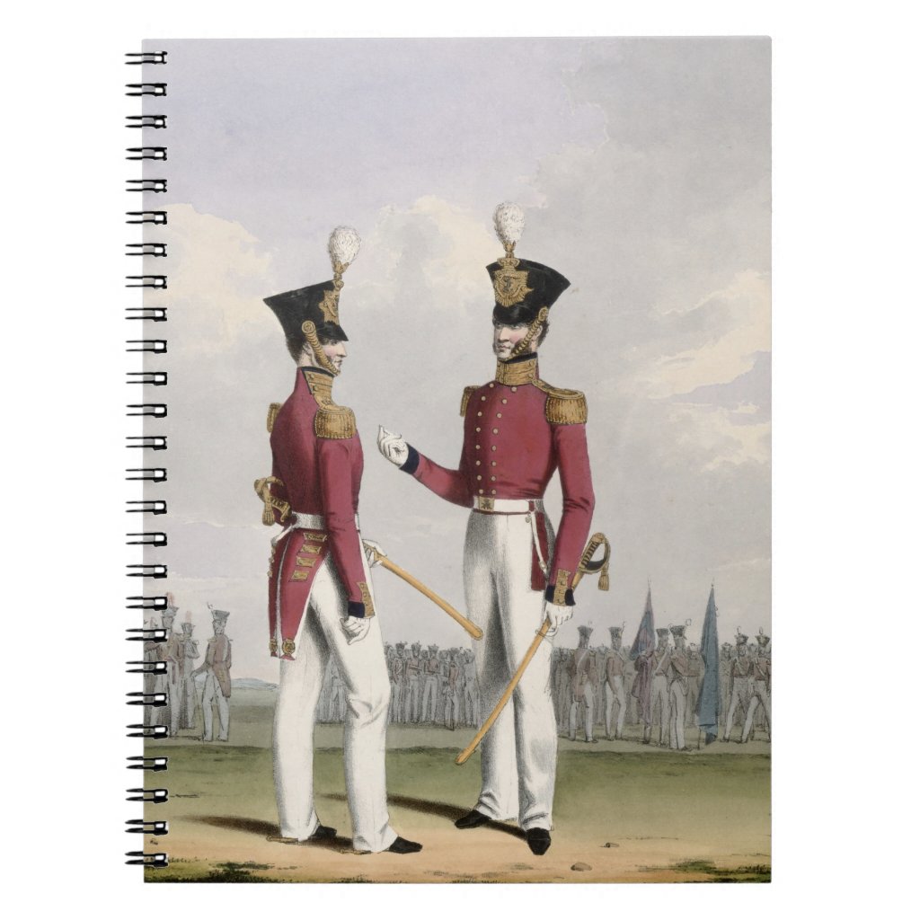 Field Officers of the Royal Marines, plate 2 from