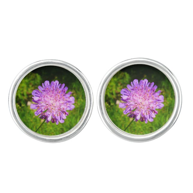 Field Scabious Cufflinks (Front)