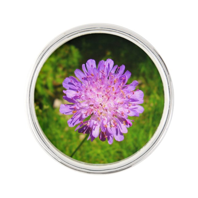 Field Scabious Lapel Pin (Front)