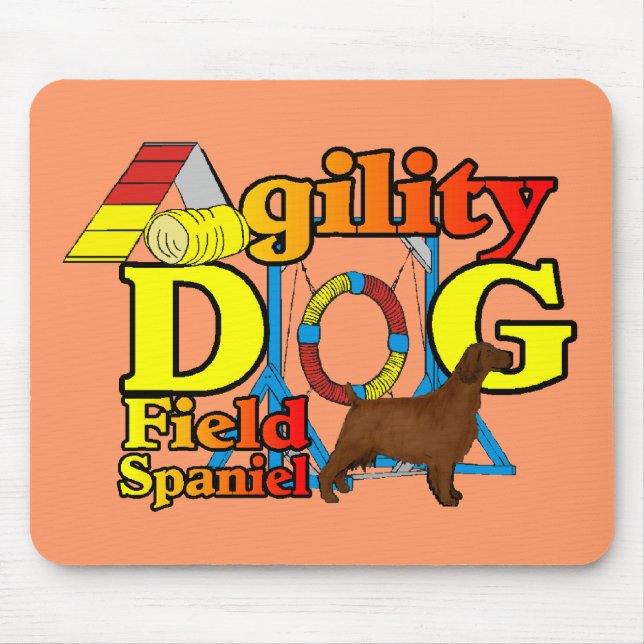 Field Spaniel Agility Mouse Pad (Front)