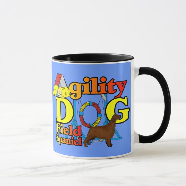 Field Spaniel Agility Mug (Right)
