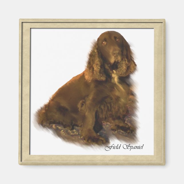 Field Spaniel Art Gifts Magnet (Front)