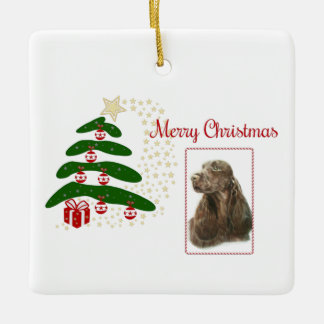 Field Spaniel Ceramic Ornament