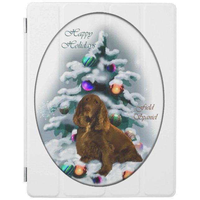 Field Spaniel Christmas iPad Smart Cover (Front)