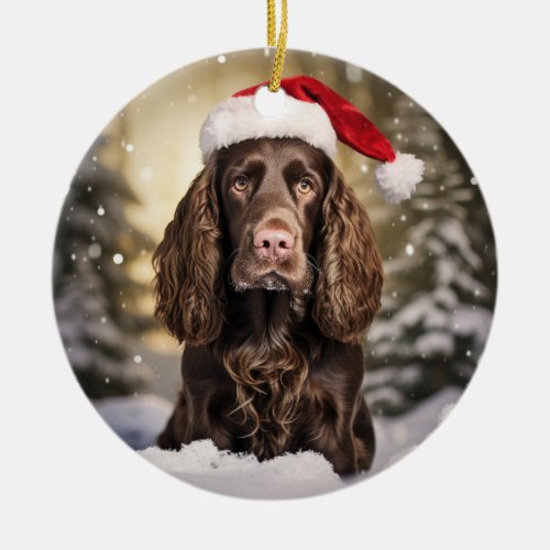 Field Spaniel Christmas Ornament