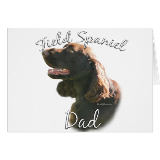 Field Spaniel Dad 2 Cards (Front Horizontal)