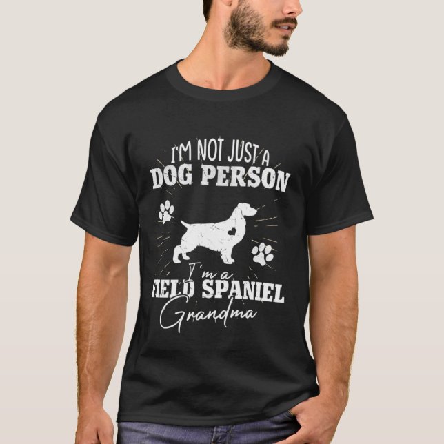 Field Spaniel Dog Grandma  for Women Puppy Mothers T-Shirt (Front)