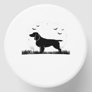 Field Spaniel Dog � Halloween Moon Silhouette Clas Mini Candle Favors