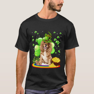 Field Spaniel Dog St Patrick Day T-Shirt