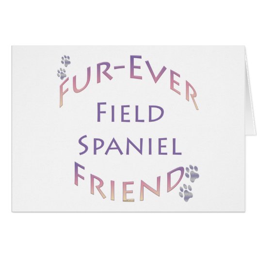 Field Spaniel Furever Cards (Front Horizontal)